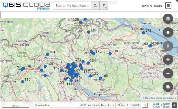 qgis cloud screenshot