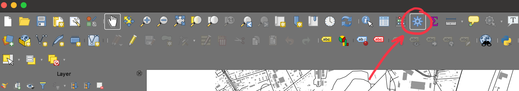 Schaltfläche "Werkzeugkiste" in der Symbolleiste