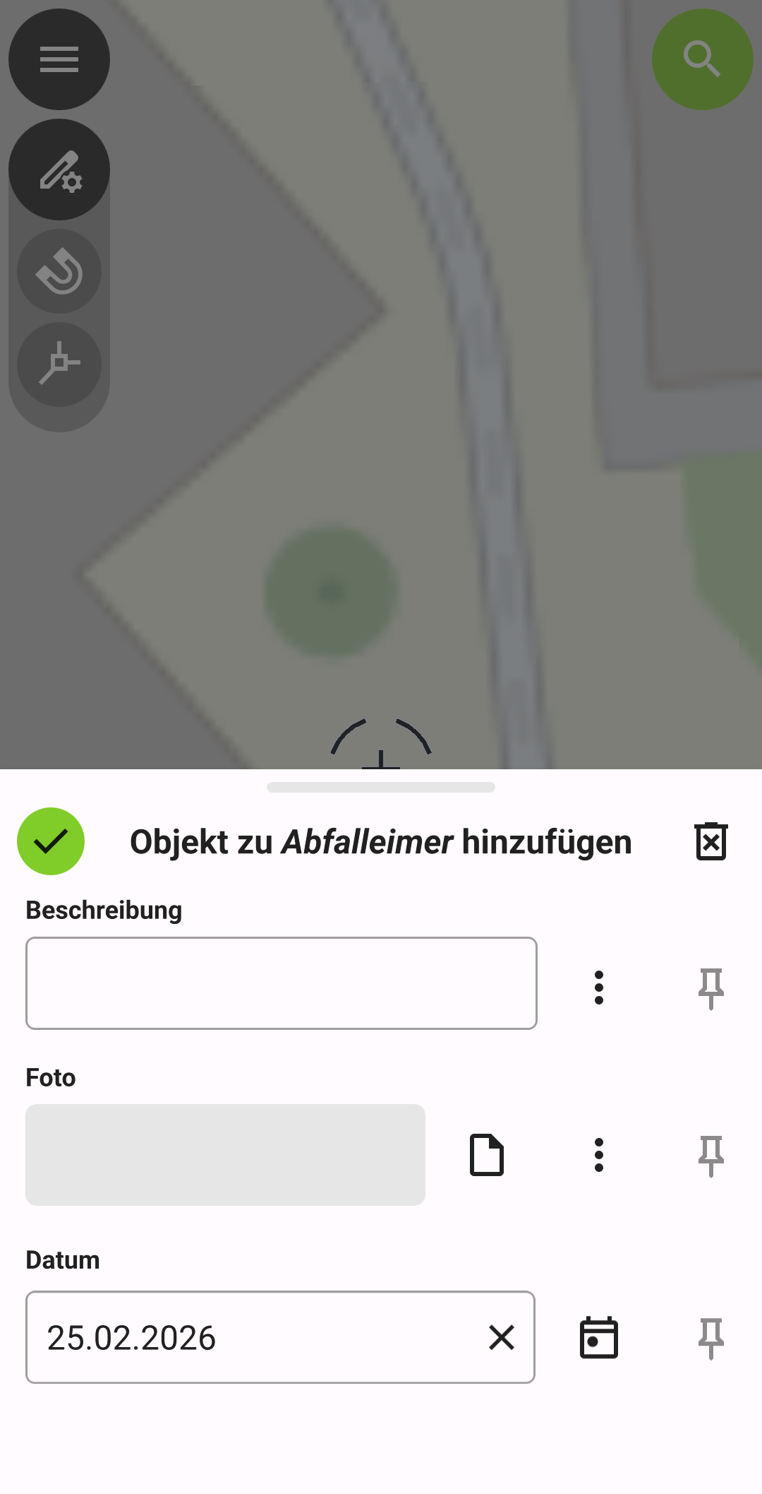 qfield datenerfassung formular