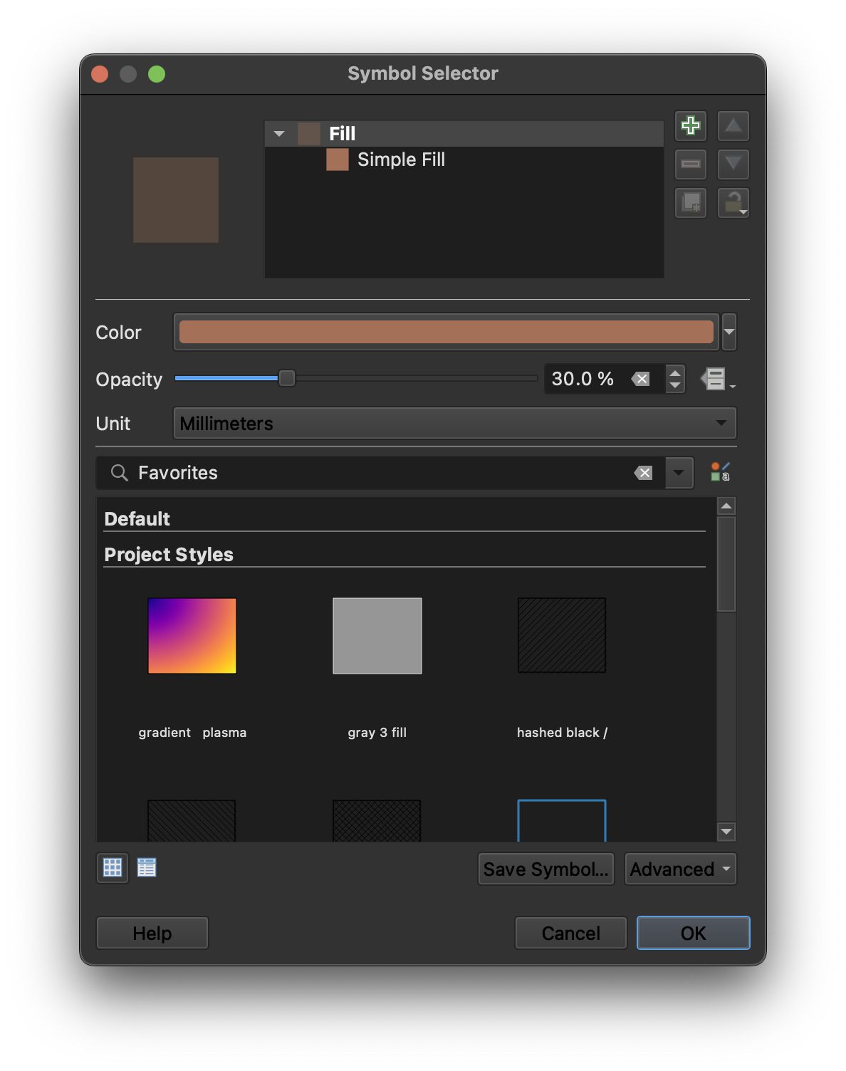 Anpassung Transparenz Fenster QGIS