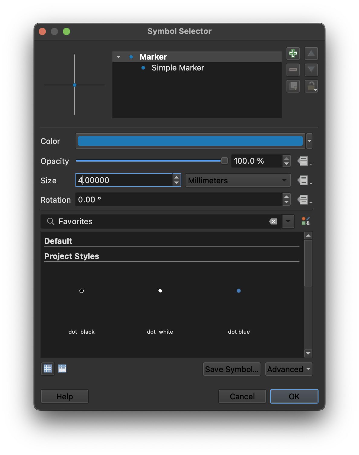Beispiel für Symboldarstellung