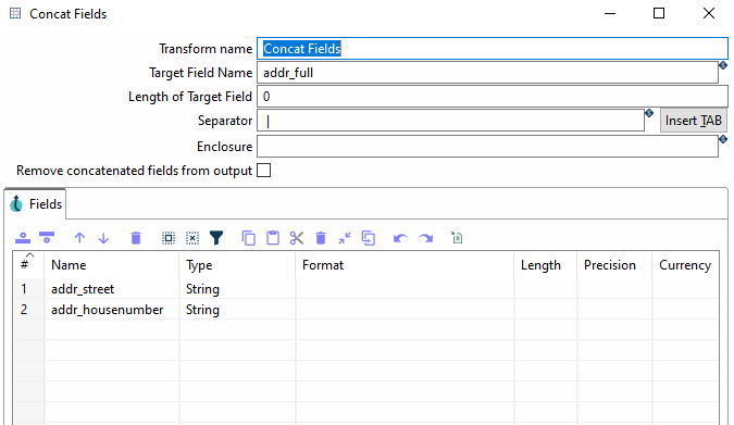Concat Configuration