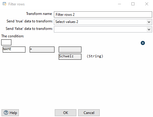 Parameters for swiss borders