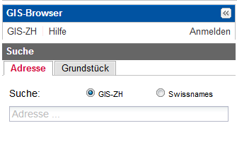 Search WebGIS