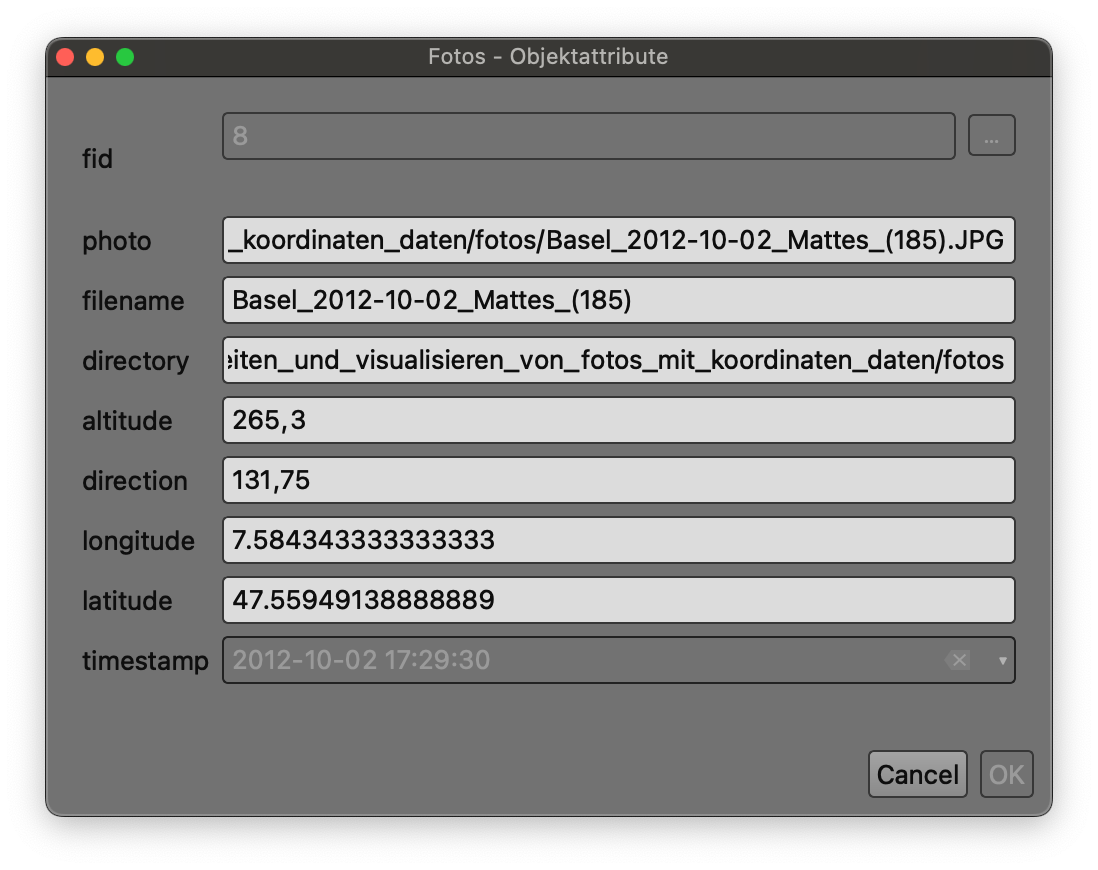 Object form without photo